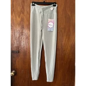 Bella Movement Green Tik Tok Honeycomb Leggings Yoga Pants Juniors Small/Medium